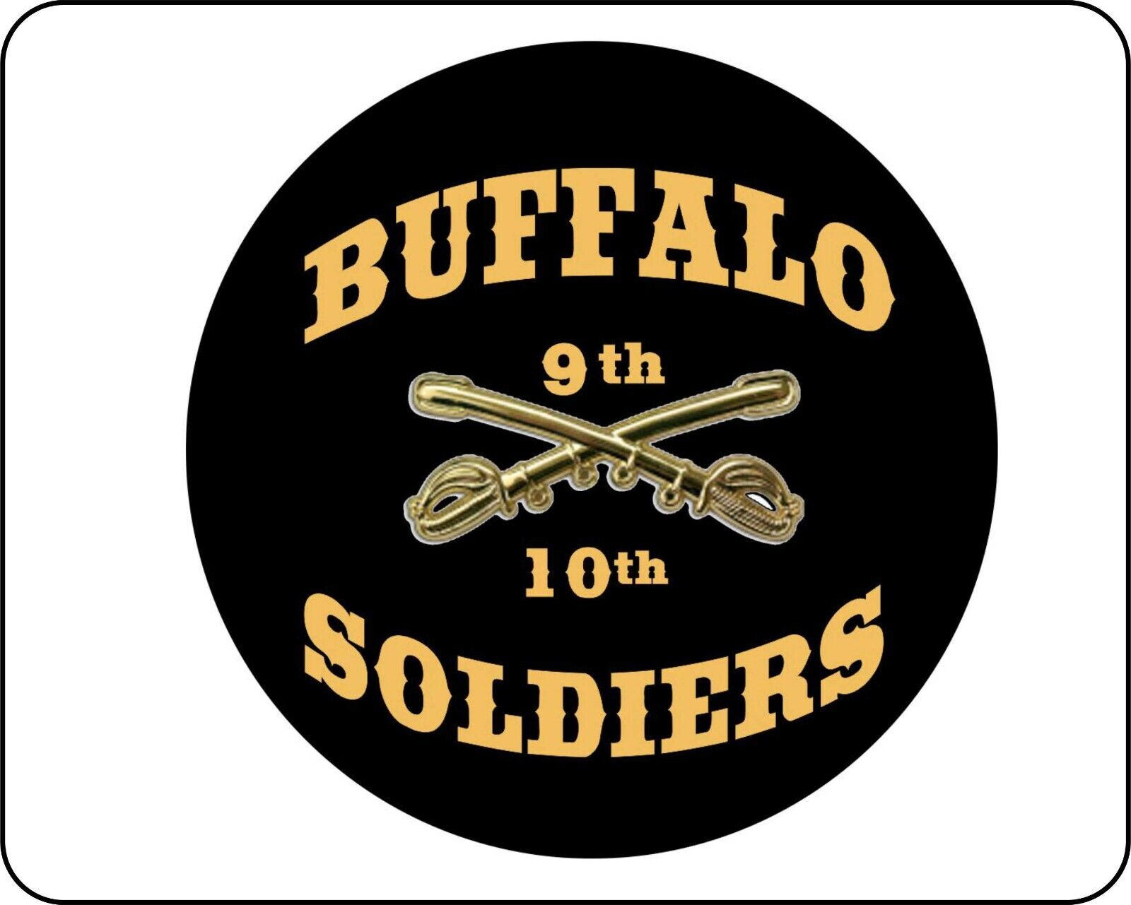 Buffalo Soldiers CivilWar Era  Mouse Pads Mousepads 9th & 10th Cavalry