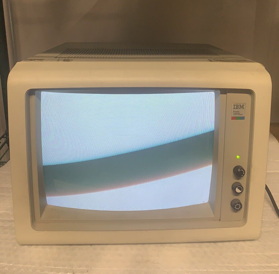 Vintage IBM 5153 Personal Computer Color Display Monitor Powers On Untested #3