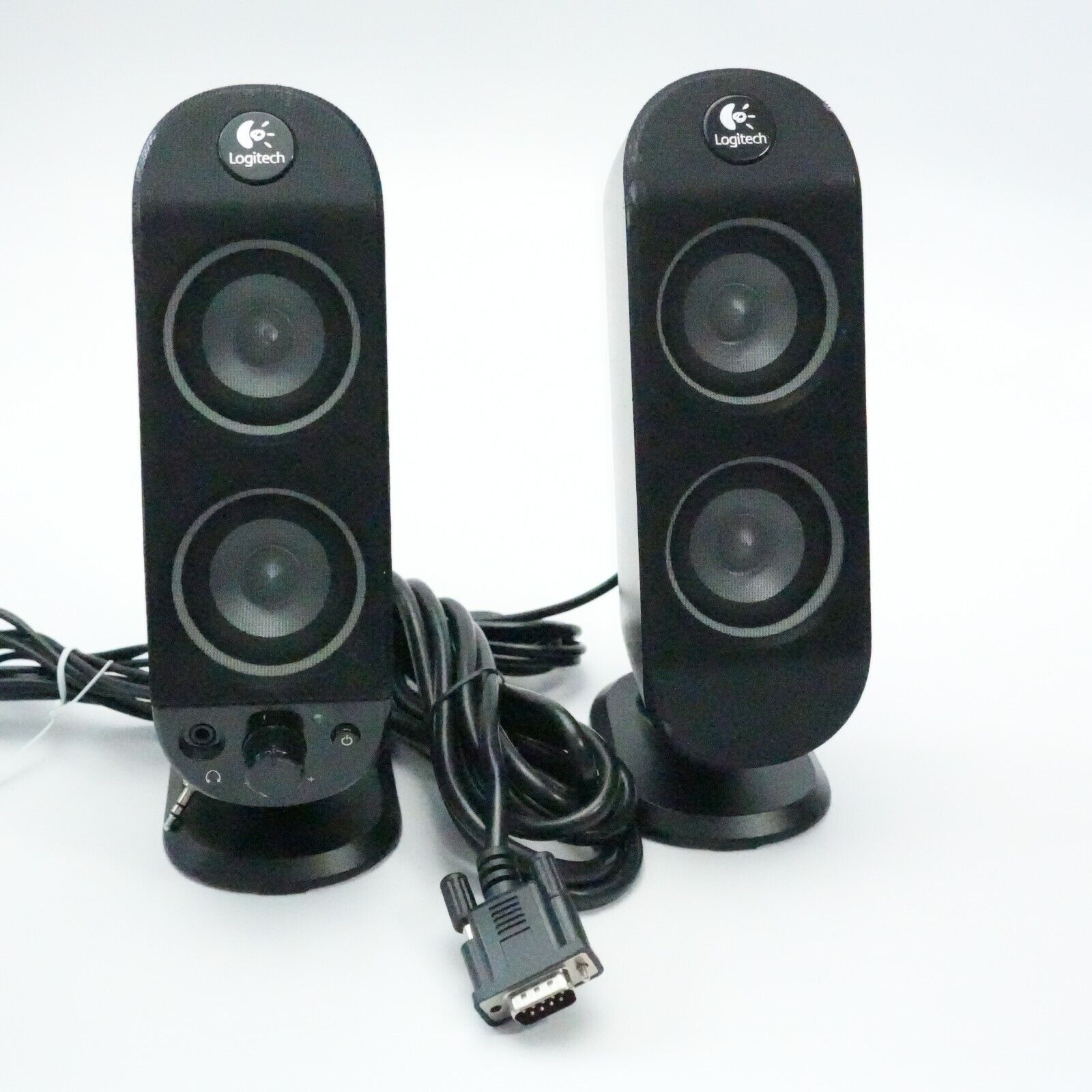 Pair of Logitech X-230 Computer Speakers - No Sub