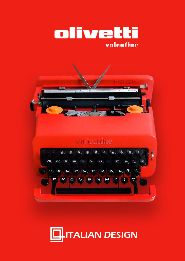 15%OFF THE BEST Olivetti Valentine, Perfectly Working Typewriter