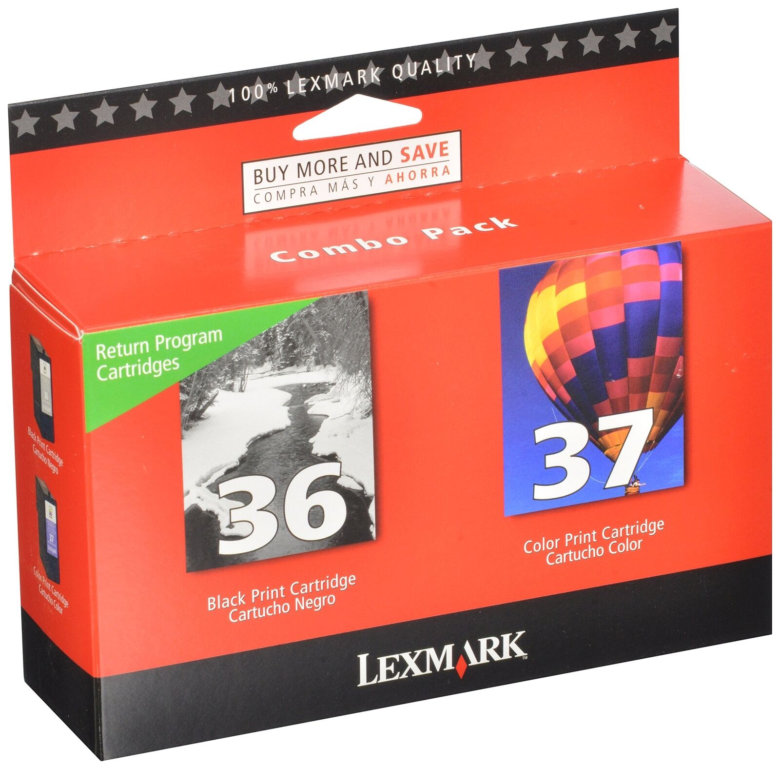 Lexmark 18C2229 36 & 37 X3650 X4650 X5650 X6650 X6675 Z2420 Ink Cartridge (Bl...
