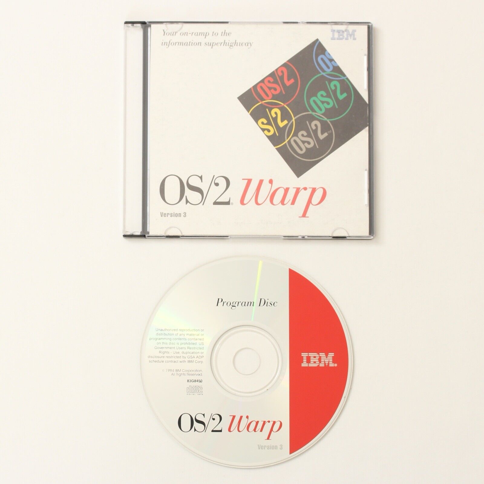 IBM OS/2 Warp (Version 3) Operating System Software
