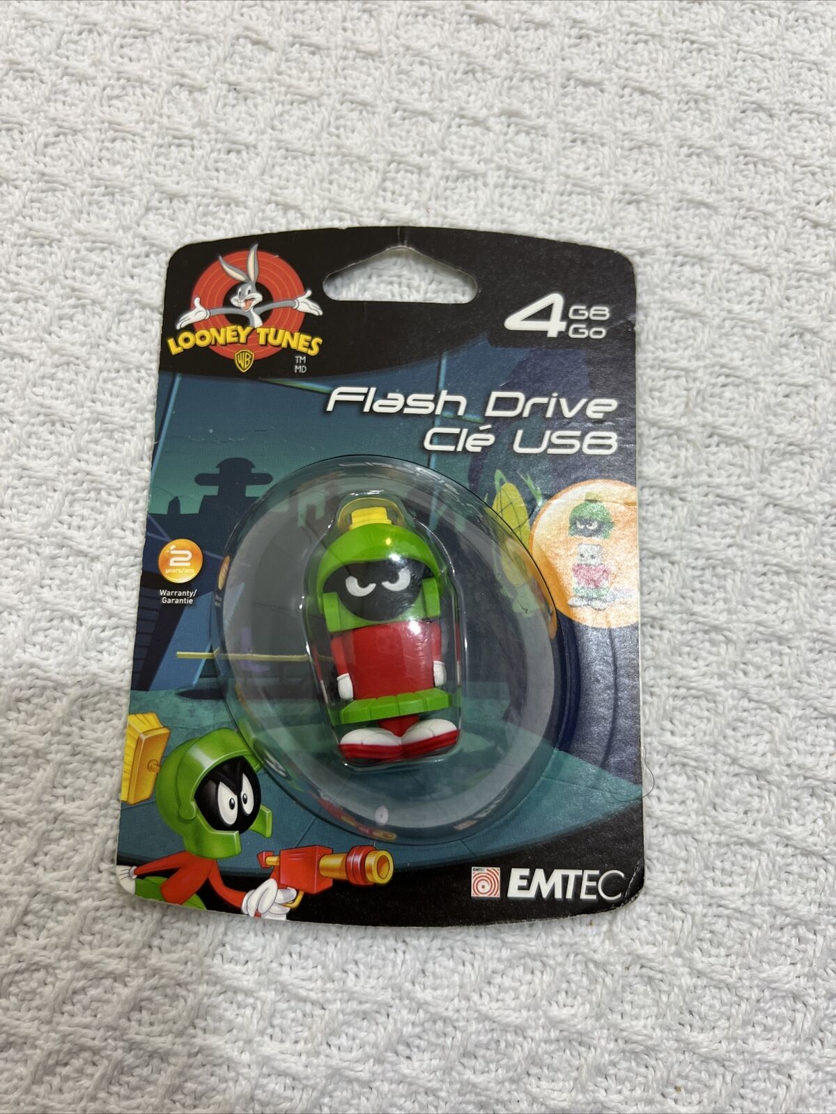 Emtec Looney Tunes MARVIN THE MARTIAN 4GB Flash Drive USB Sealed Package