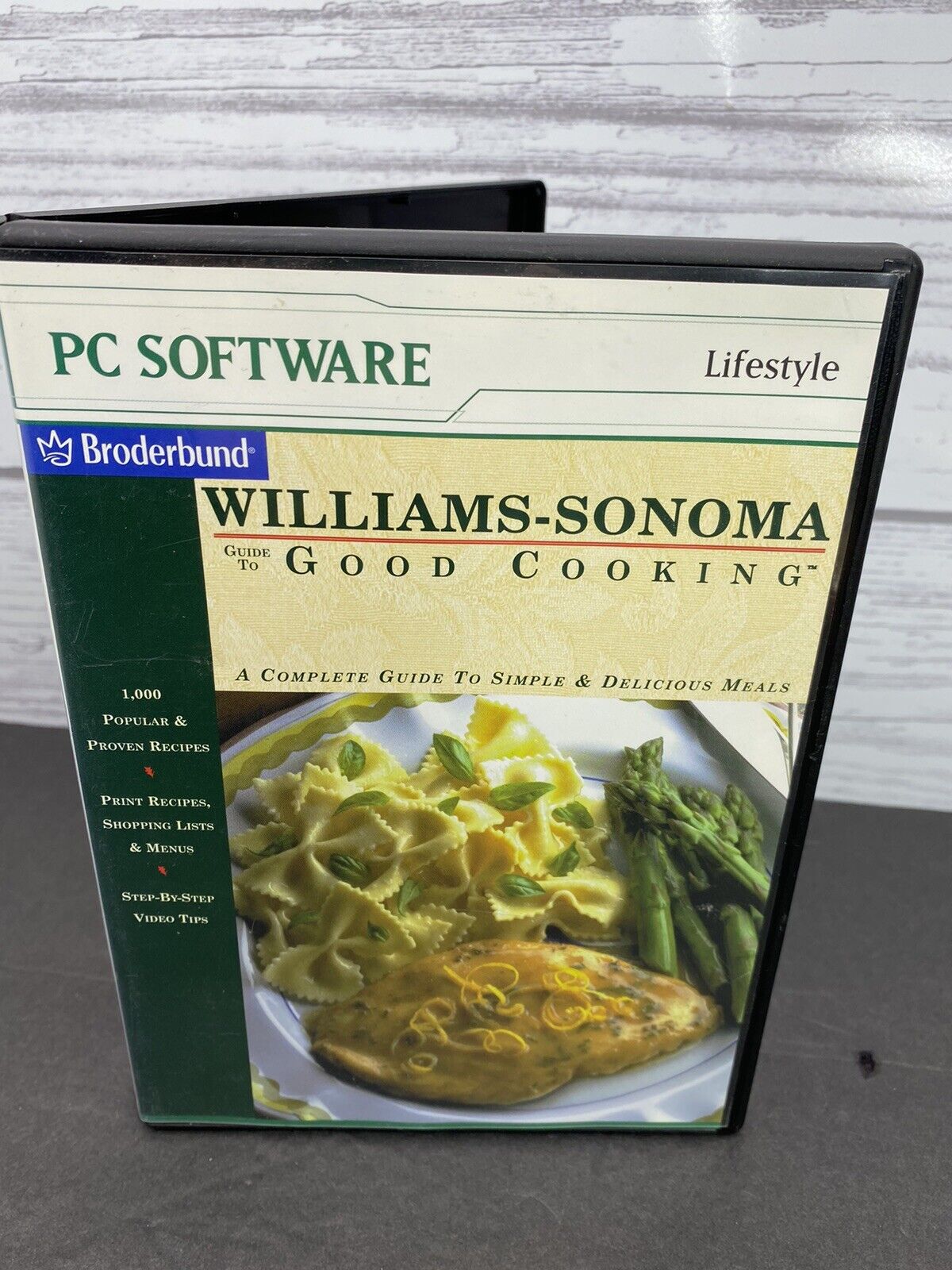 Williams Sonoma PC COMPUTER SOFTWARE Broderbund guide to Good Cooking CD-ROM