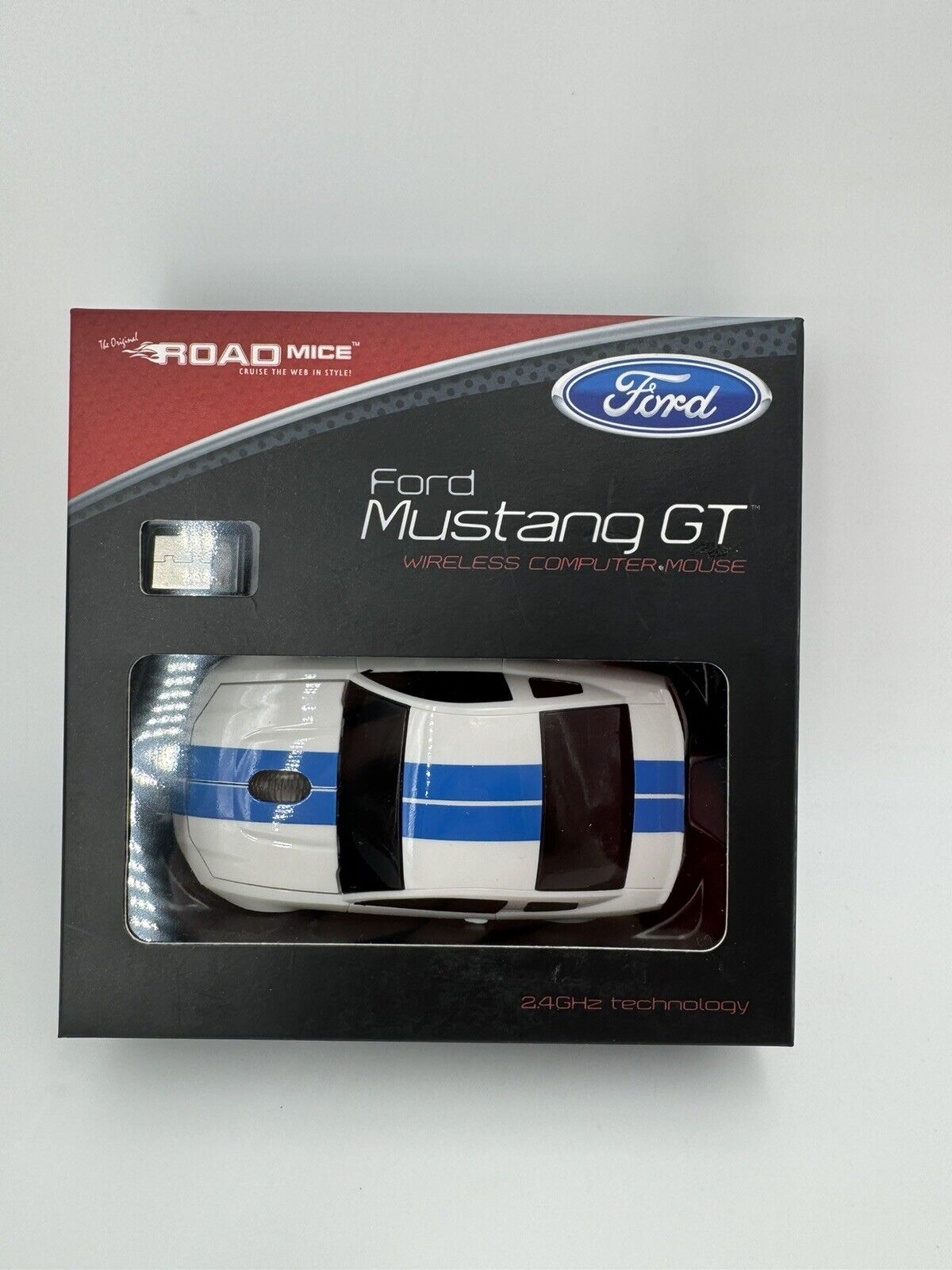 Original Road Mice Ford Mustang GT Gift Wireless Computer Mouse with headlights