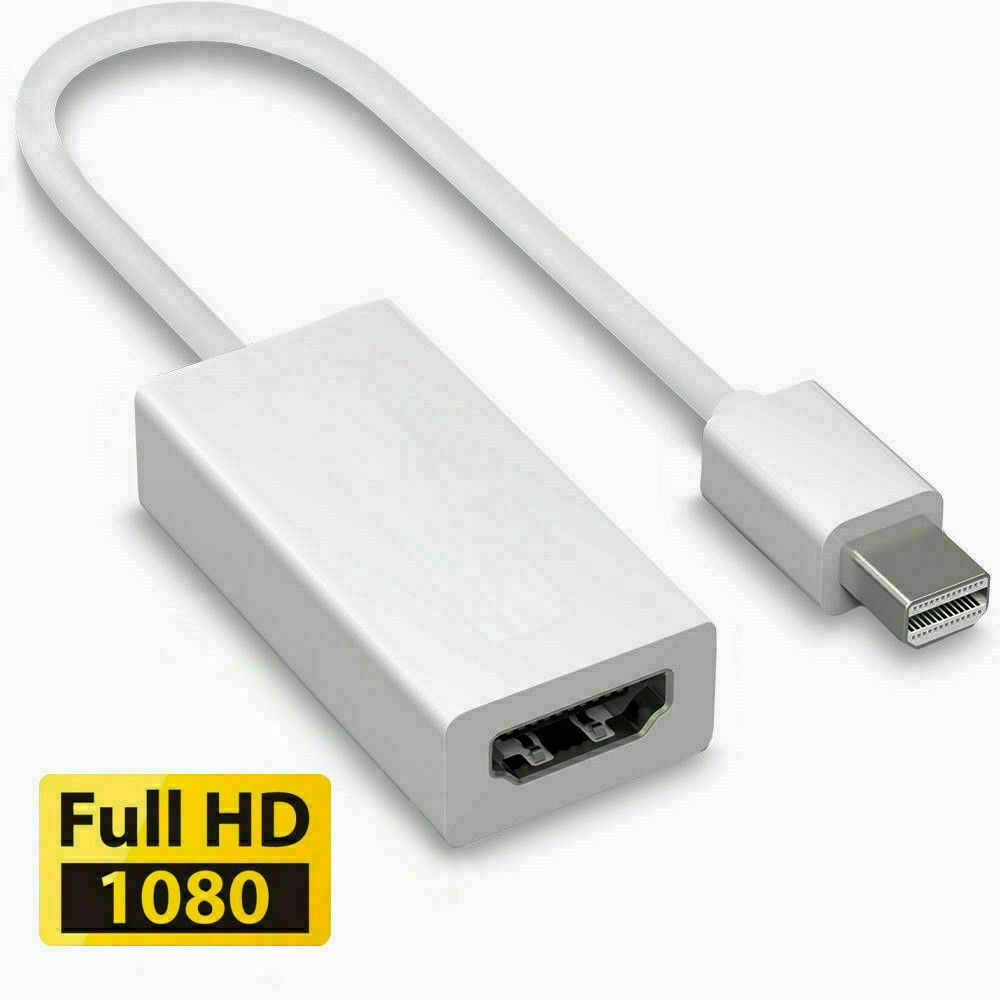 Thunderbolt/Mini Display Port/DP to VGA/HDMI/DVI Adapter For Macbook Pro Air Mac