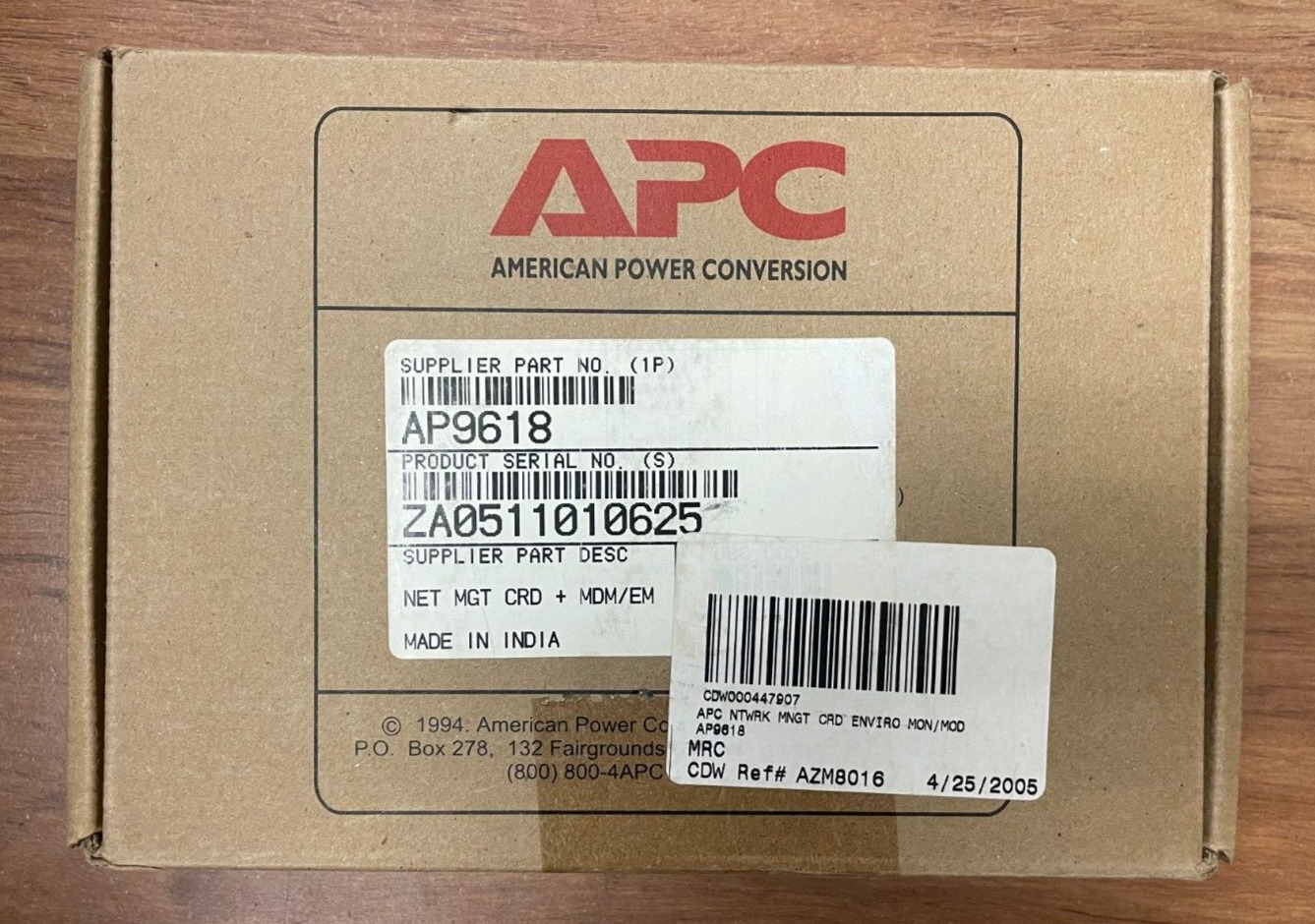 New APC AP9618 UPS Network Management Card