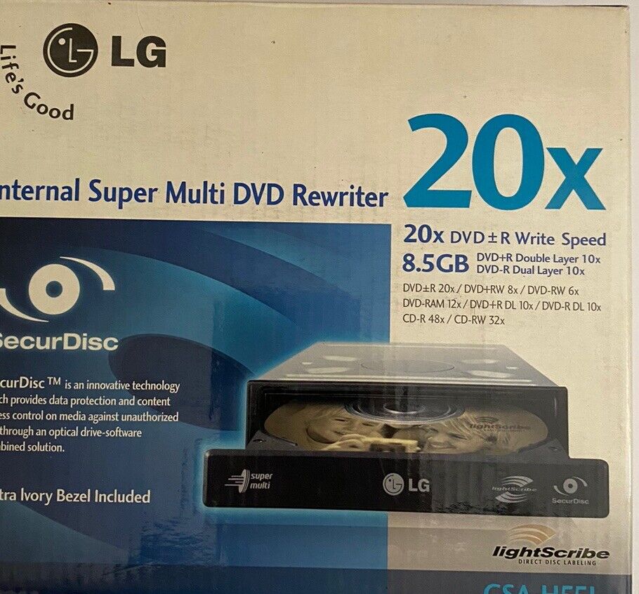 LG 20x GH20 Internal Super Multi DVD Rewriter