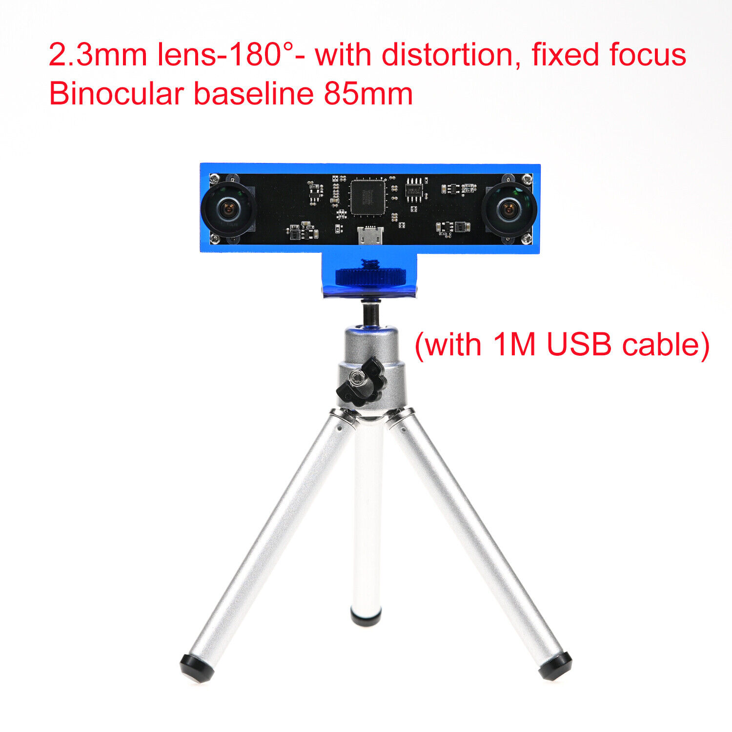 GXIVISION 3D Camera Module 4MP, 30fps Dual Lens USB Webcam 1080P Synchronous
