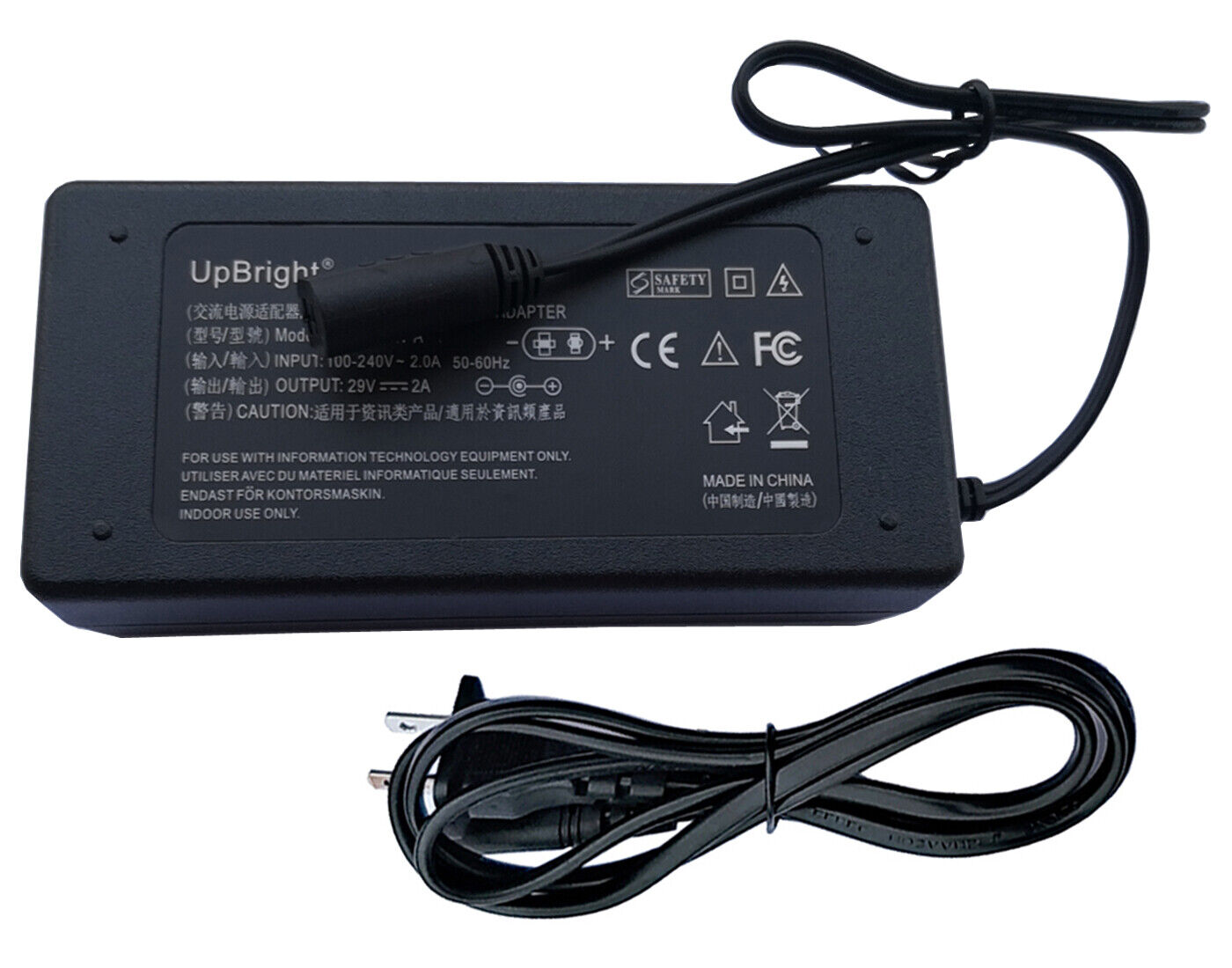 29V 2A 58W AC Adapter For rbd W58RA199-290020 Sofa Lift Chair or Power Recliner