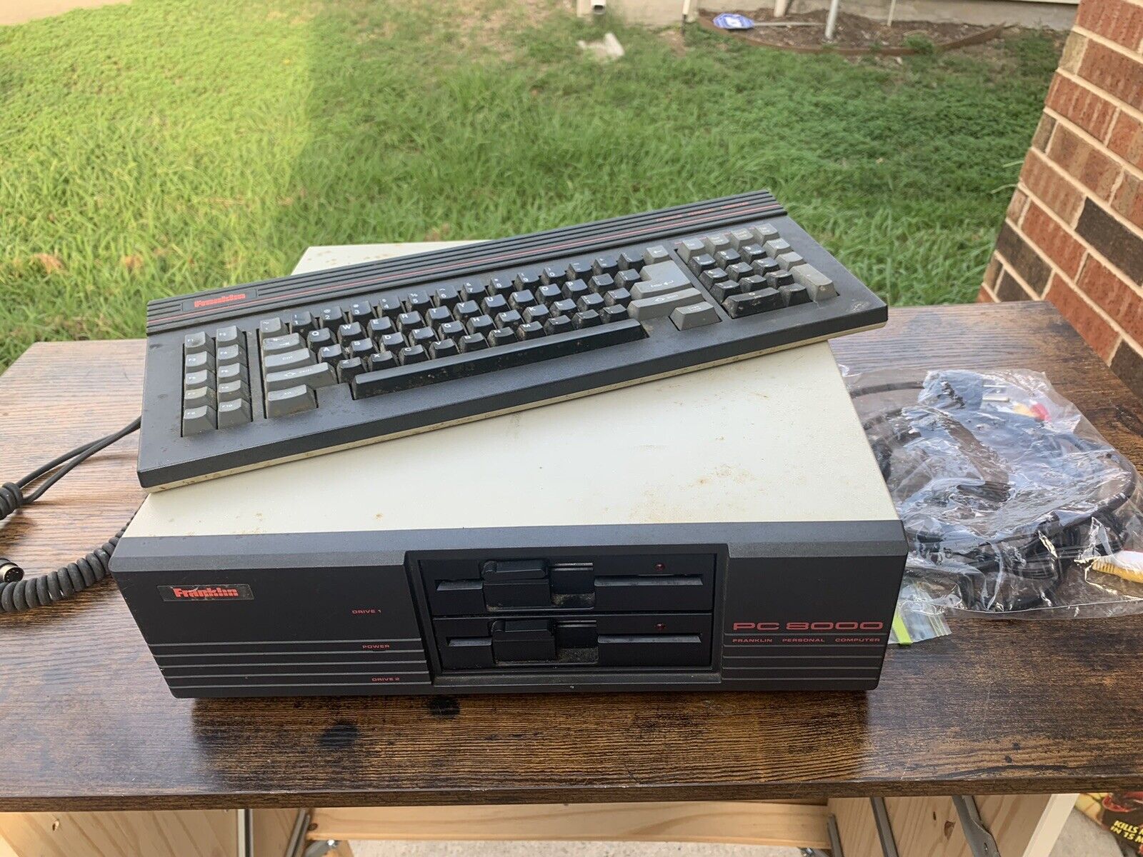 Vintage Franklin PC-8000 Computer with Franklin Keyboard | Tested Powers On