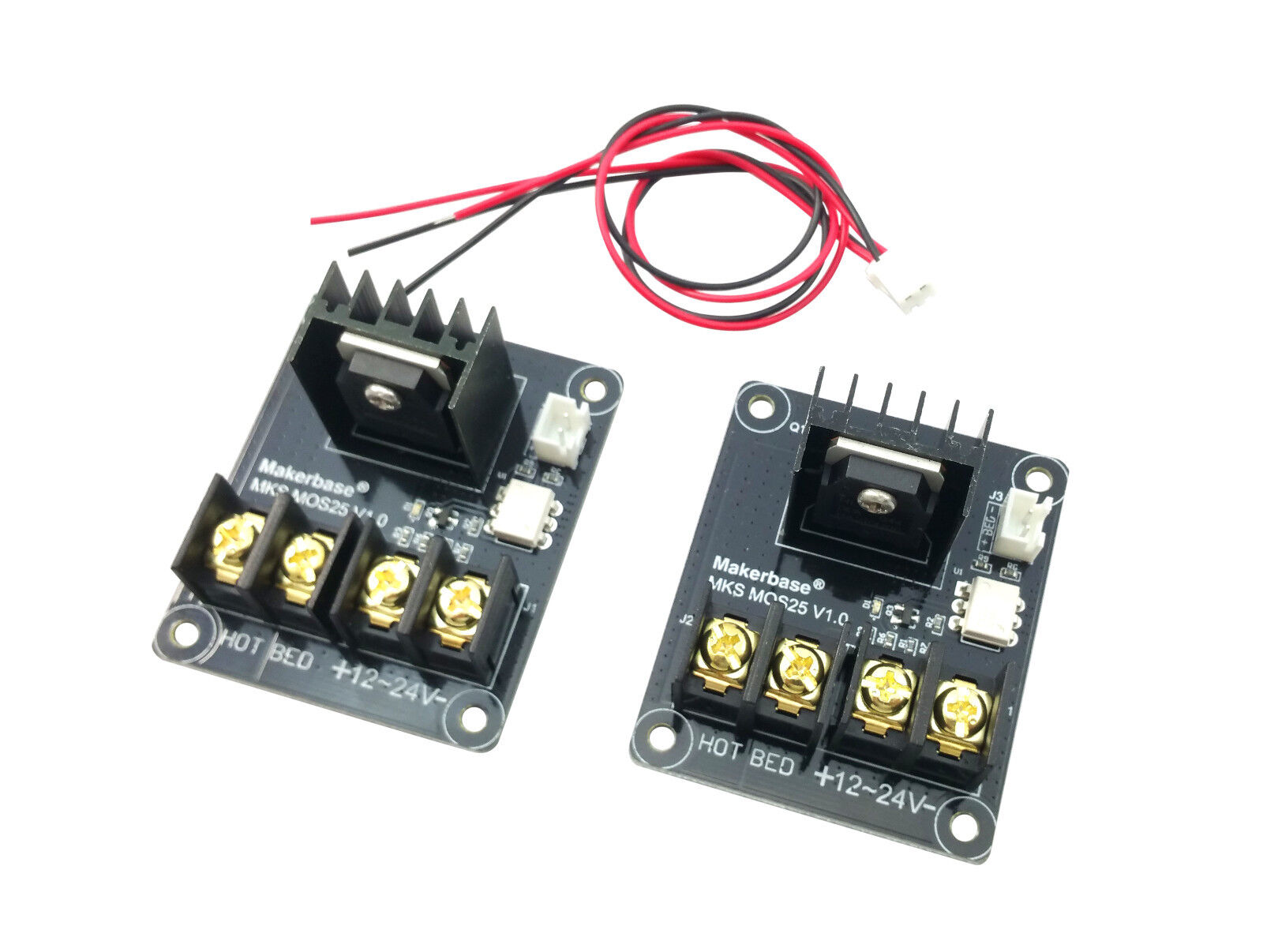 2pcs Monoprice Maker Select MOSFET Board 3D Printer Heated Bed Module i3 Heatbed