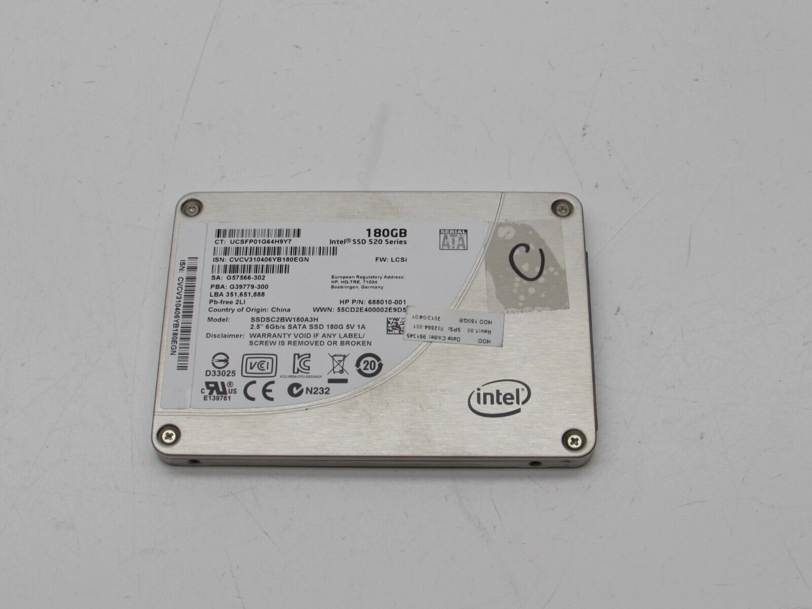 Intel 520 Series 180GB 2.5