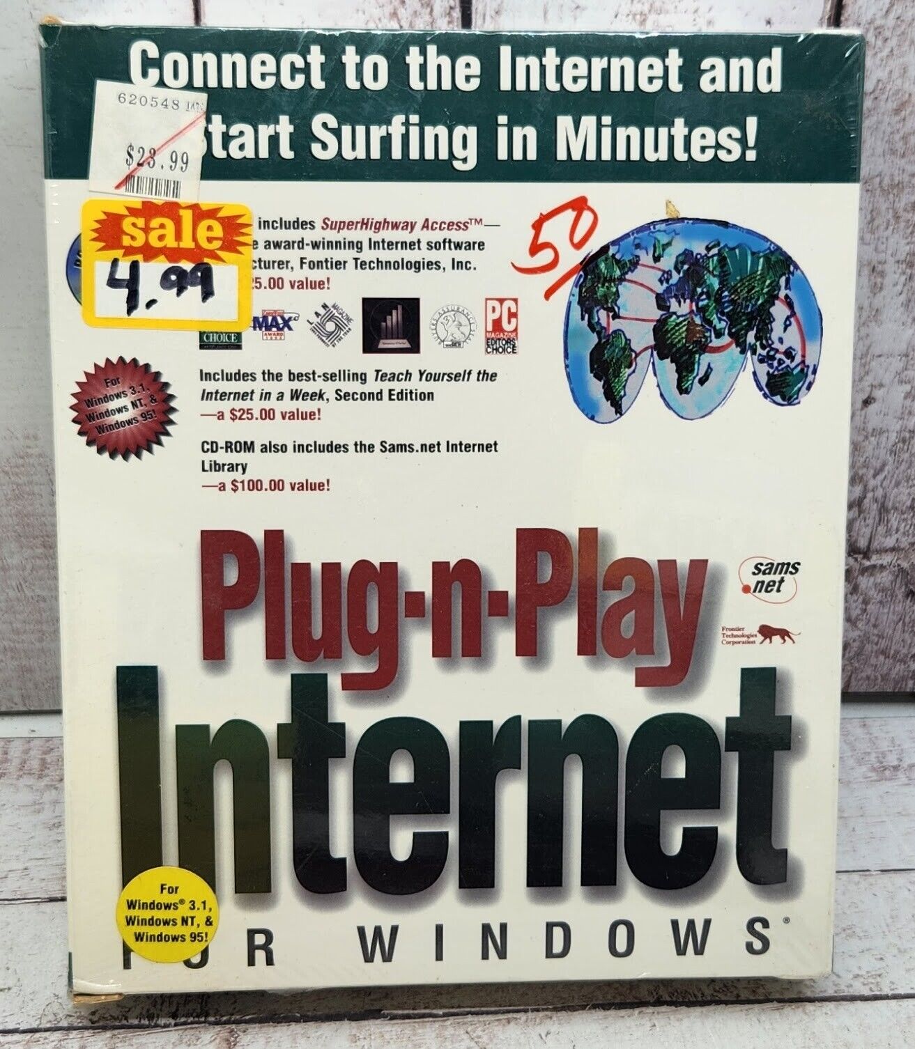 Plug-n-Play Internet For Windows CD-ROM Vintage Software