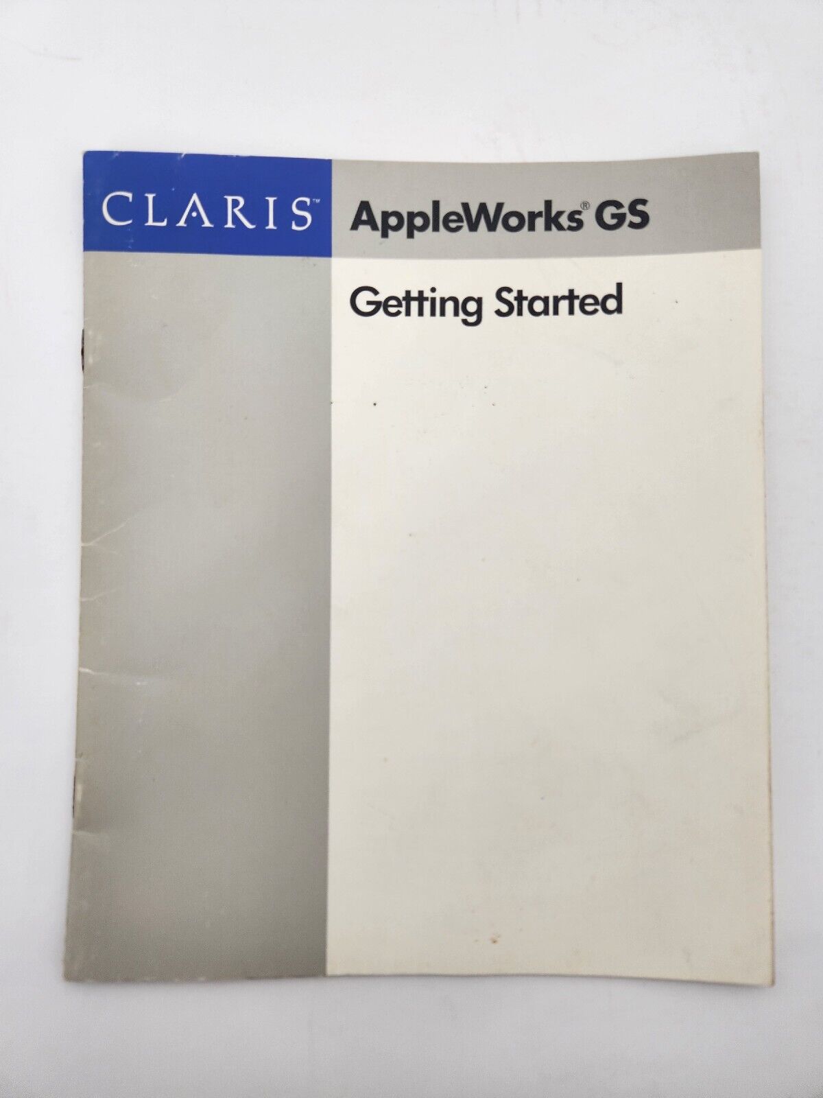 Claris AppleWorks GS Getting Started Manual Vintage 1988 Macintosh