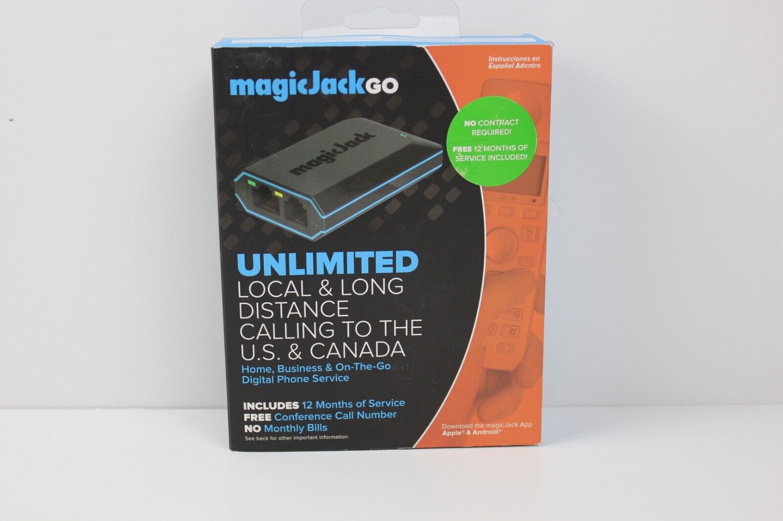 MAGIC JACK GO HOME & BUSINESS ON THE GO DIGITAL PHONE SERVICE TESTED WORKING