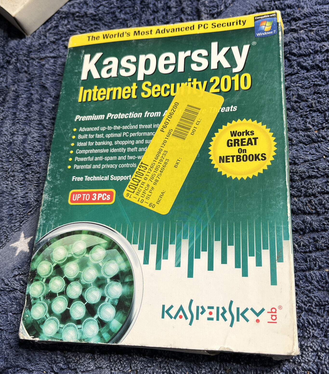 Vintage Kaspersky Internet Security 2010 Premium 3 Device Protection New Sealed