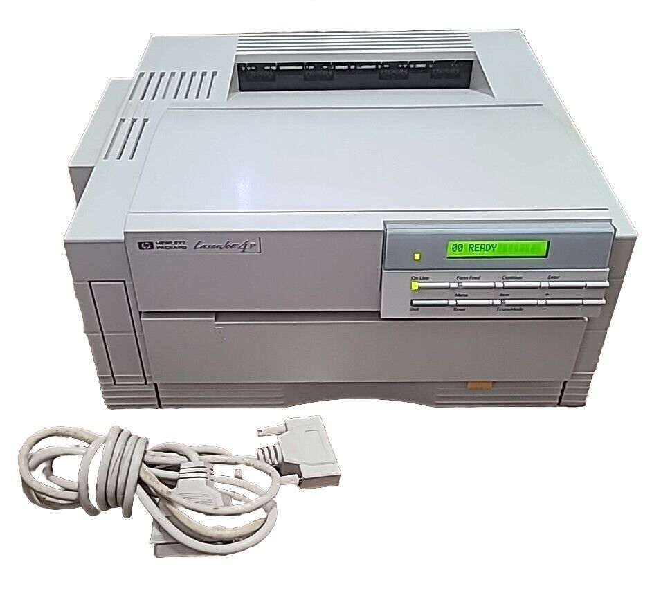 Vintage HP LaserJet 4P Printer - Excellent Condition