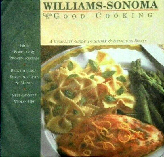 Williams Sonoma Good Cooking Recipes Computer Software