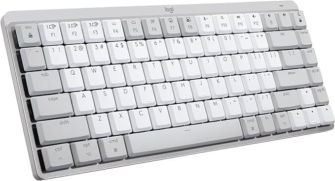 Logitech MX Mechanical Mini for Mac Wireless Keyboard Tactile Quiet Keys, Grey