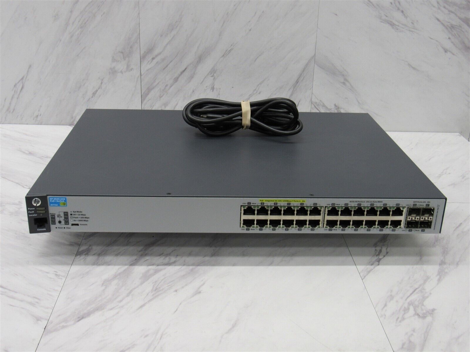 HP 2530-24G PoE+ J9773A 24-Port Gigabit Network Switch w/ Rack Ears