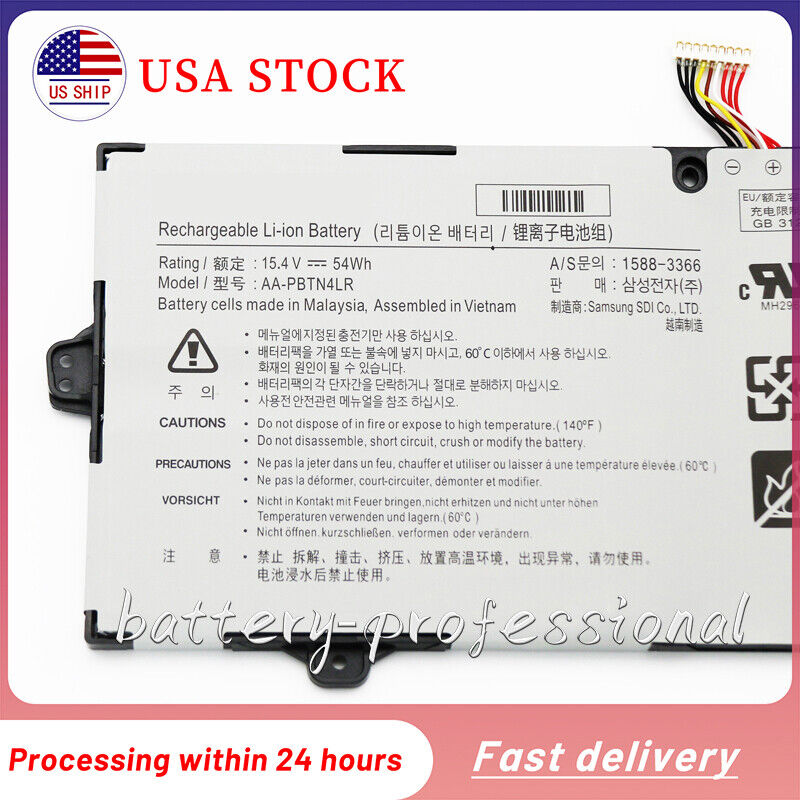 AA-PBTN4LR battery for Samsung Notebook 9 NP940X3M NP940X3M-K01US NP940X3M-K02US