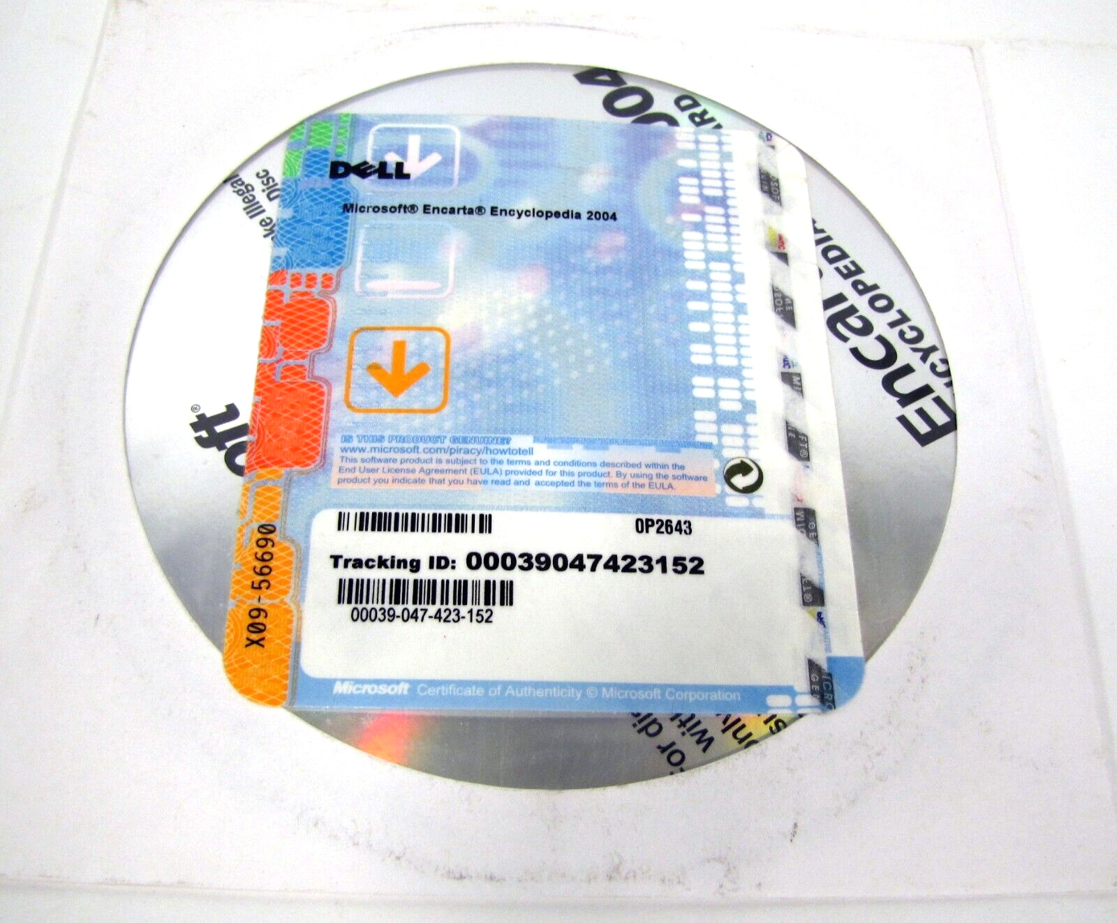 Sealed Microsoft Encarta Encyclopedia 2004 CD Unopened & New Sealed 
