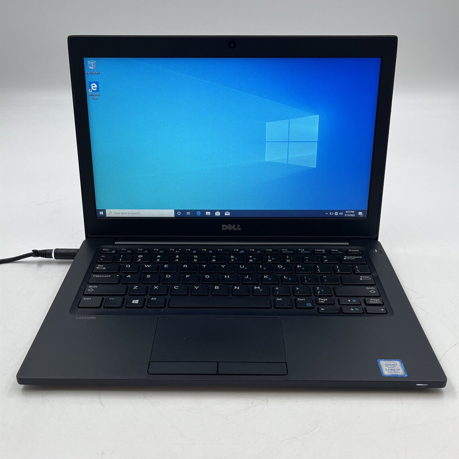 Dell Latitude 7280 i7 2.8GHz 8GB RAM 128GB SSD W10 Pro Good Battery Charger