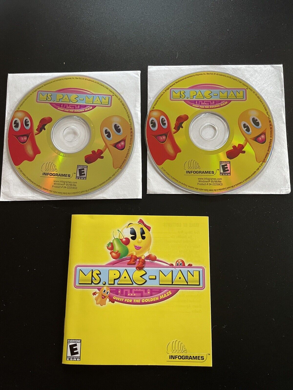 Ms. Pac-Man: Quest for the Golden Maze PC 2001 CD-ROM Game | Windows 95/98/ME