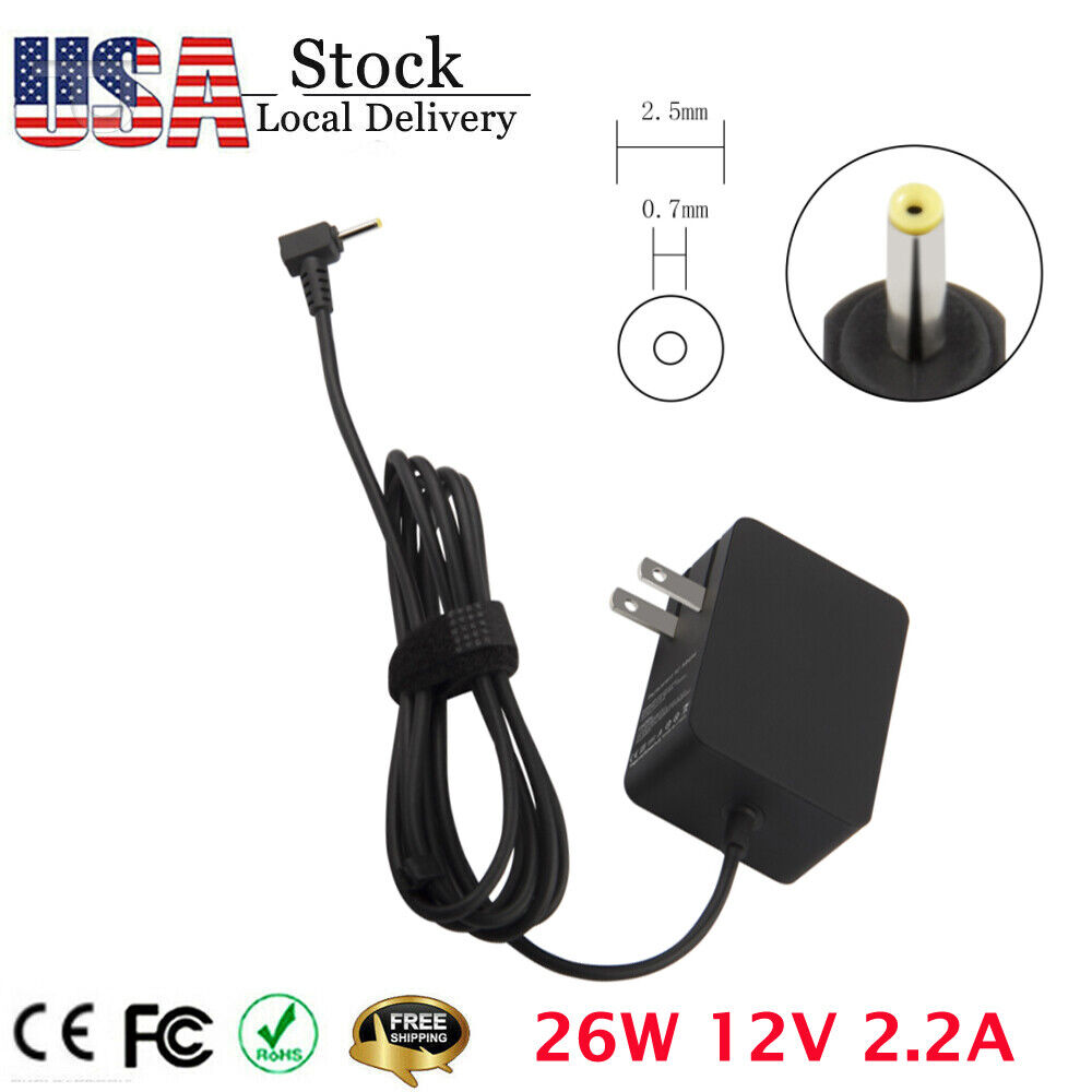 26W 12V 2.2A AC Adapter charger Power Supply Charger For Samsung Chromebook 3