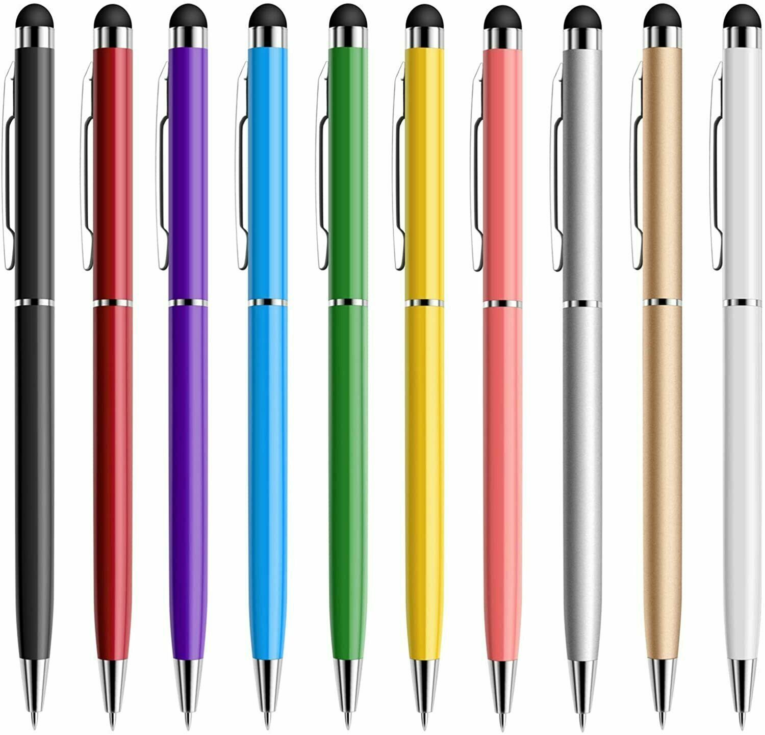 20x 2 in 1 Touch Screen Pen Stylus Thin Capacitive Universal For Tablet Phone PC