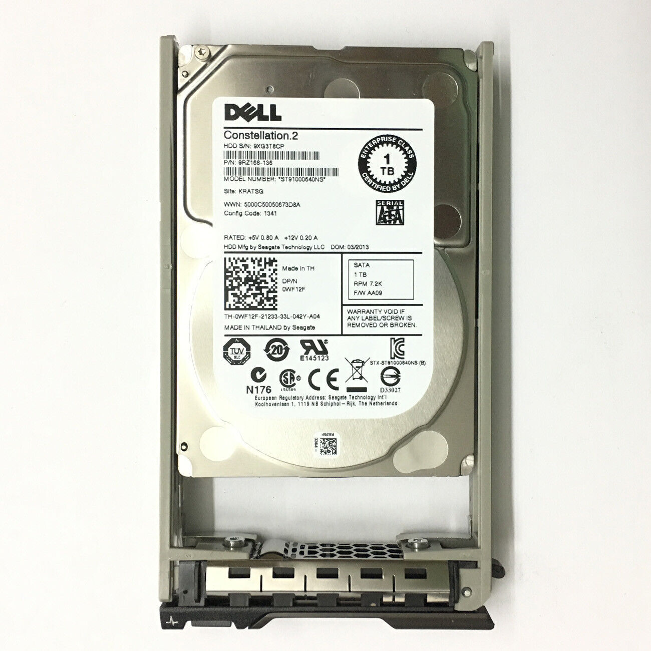 Dell 0WF12F 1TB, 7200 RPM, 2.5\