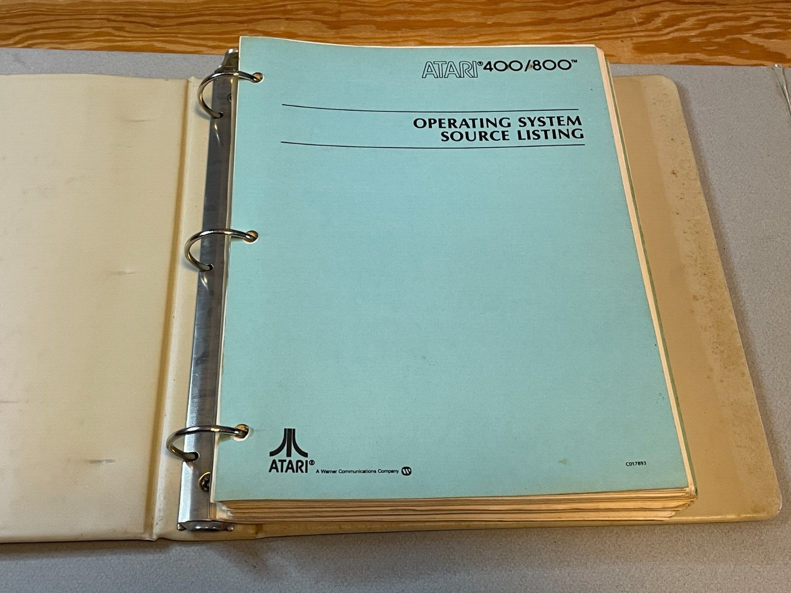 Vintage ATARI 400/800 Operating Systems Source Listing 1981 Manual