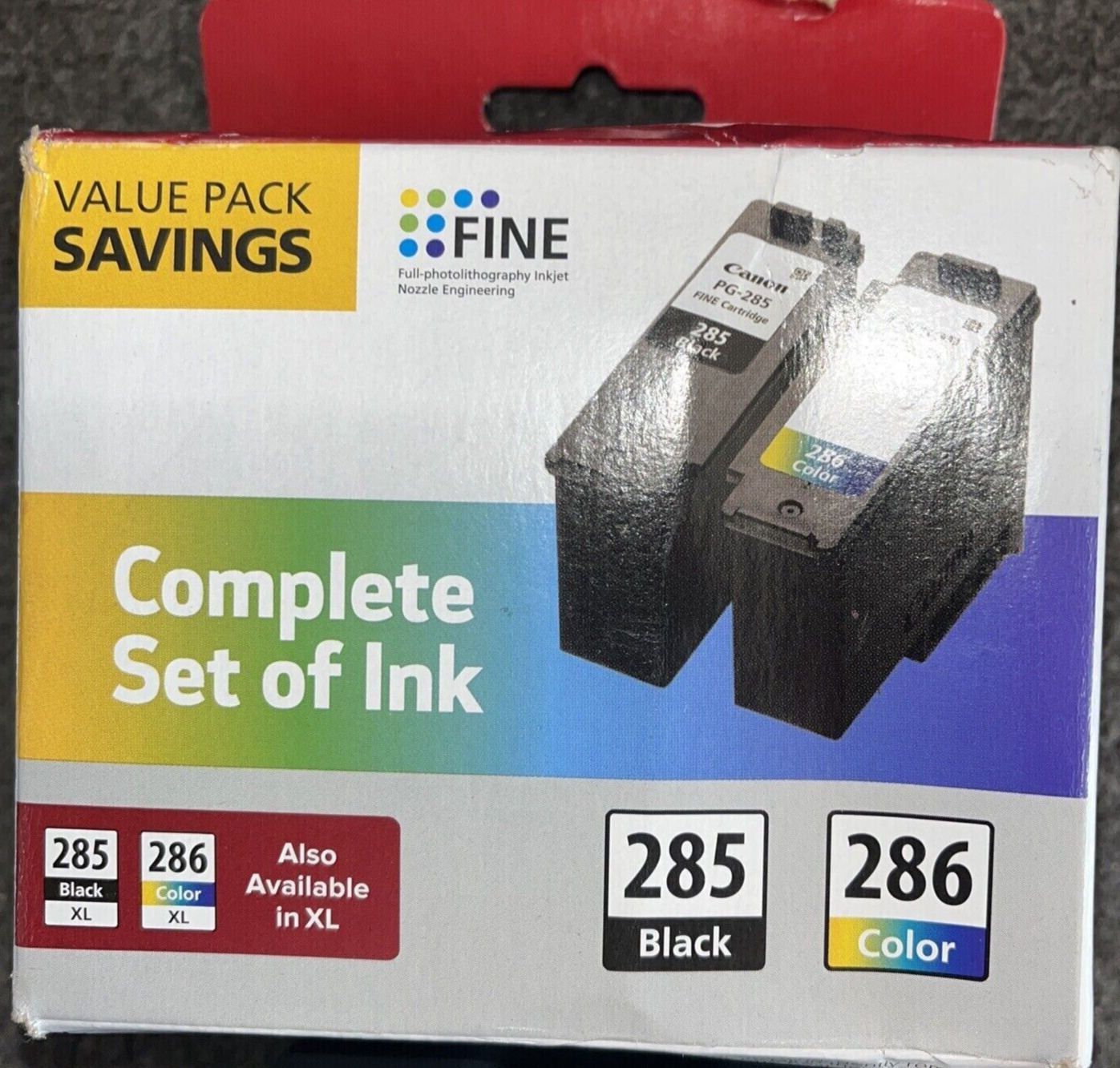 Genuine Canon PG-285/CL-286 Ink Cartridges Combo for Canon 7720 7820 Printer-NEW