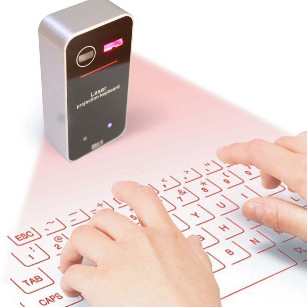 Portable Bluetooth Virtual Laser Keyboard Wireless Projector Keyboard With Mouse