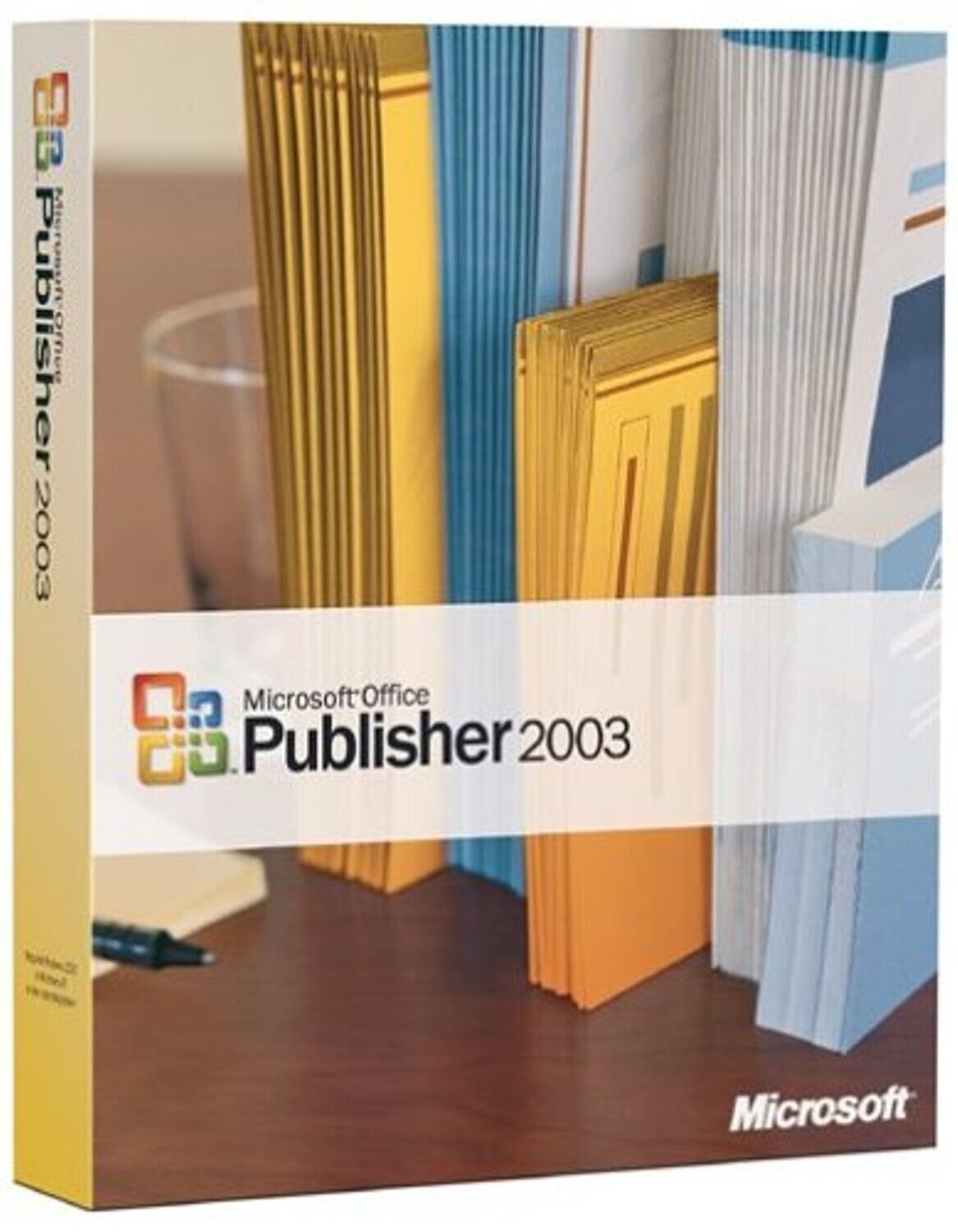 Microsoft Office Publisher 2003 Full Version w/ License & Key = NEW =