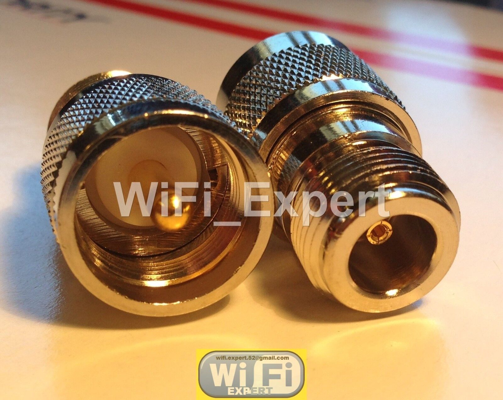 2 Pack UHF PL259 Male Plug to N Type Female RF Connector Adapter USA