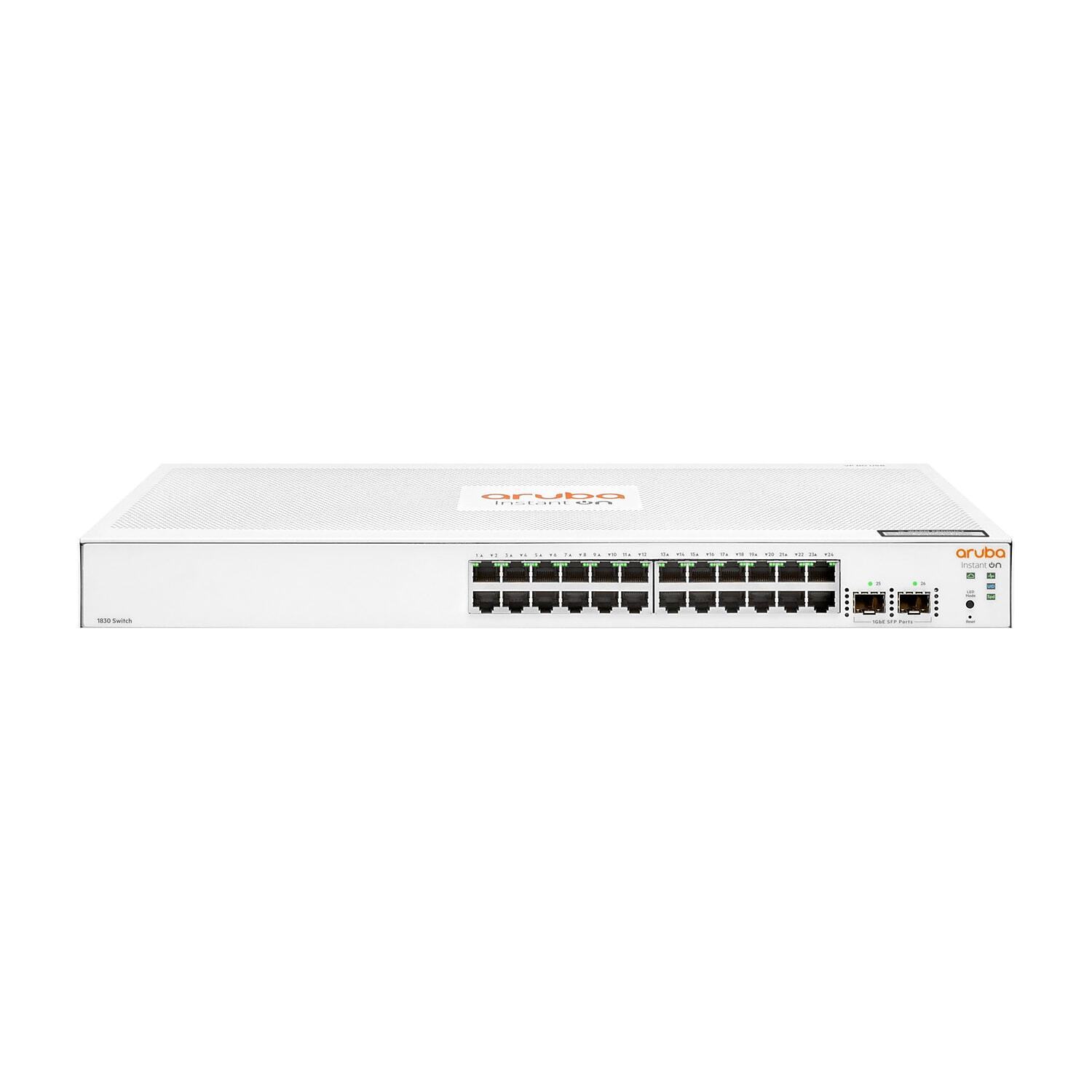 Aruba Instant On 1830 24-Port Gigabit Ethernet Managed Switch 10/100/1000 Mbps