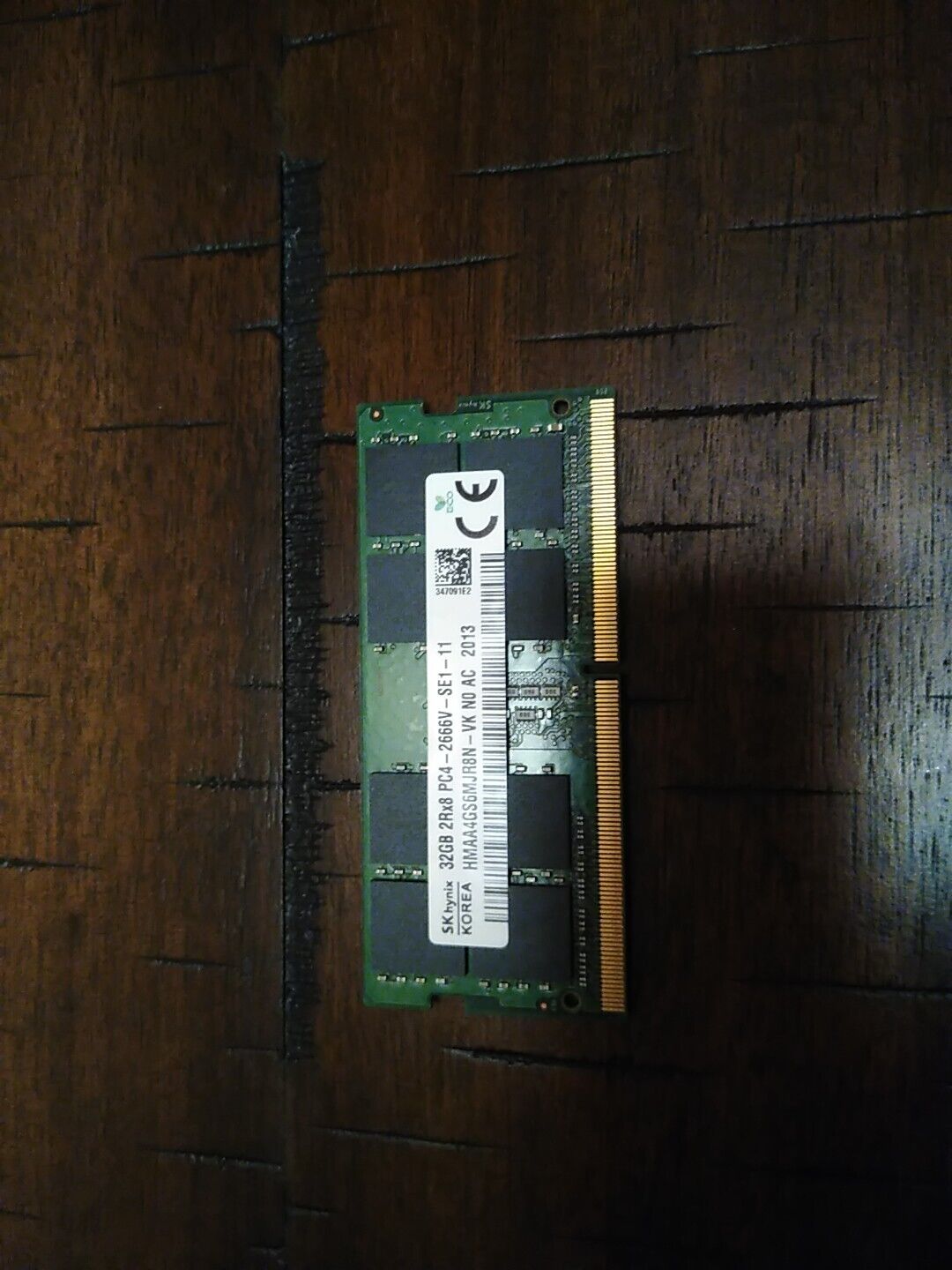 Laptop Memory: SK Hynix 32GB 2Rx8 PC4-2666V HMAA4GS6MJR8N-VK