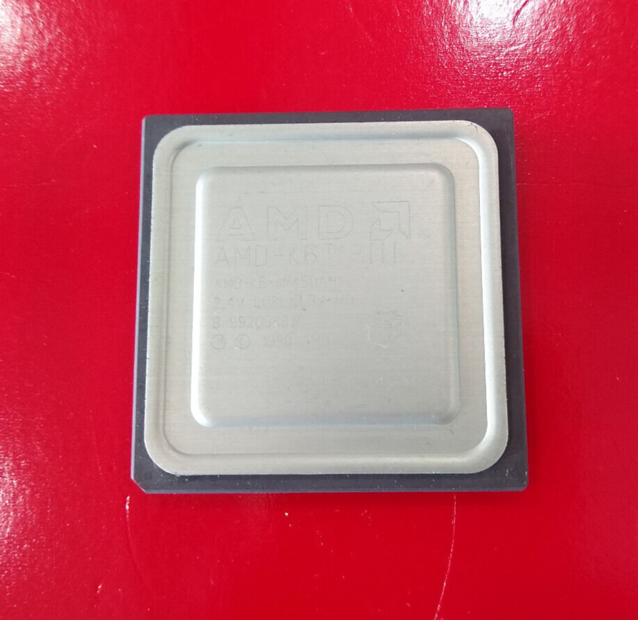 AMD AMD-K6-3/450AHX K6-III 450AHX 450 MHz 450MHZ ✅ VERY Rare Vintage Collectible