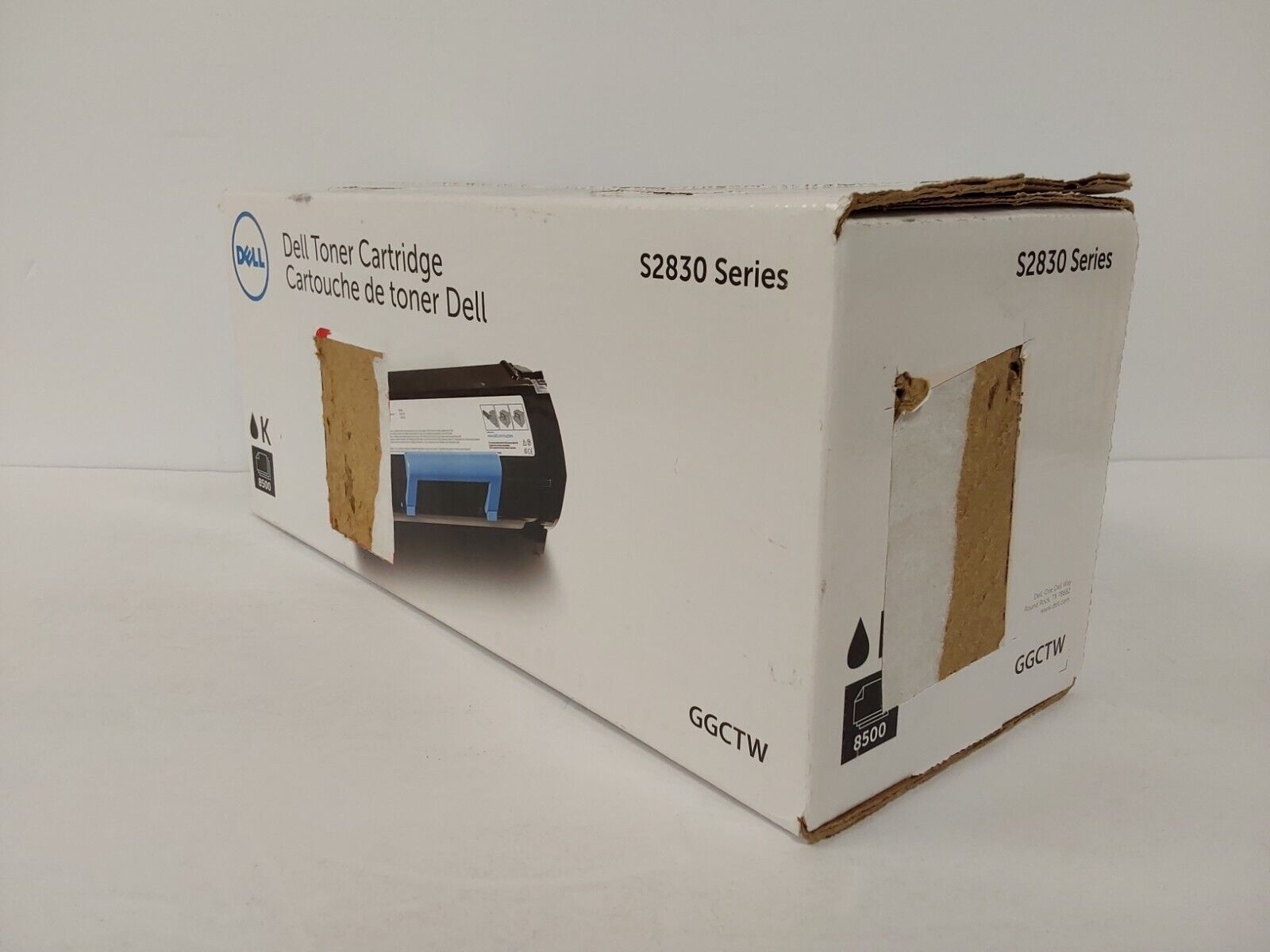 Genuine Dell GGCTW Black Toner Cartridge S2830 Series - Sealed Box