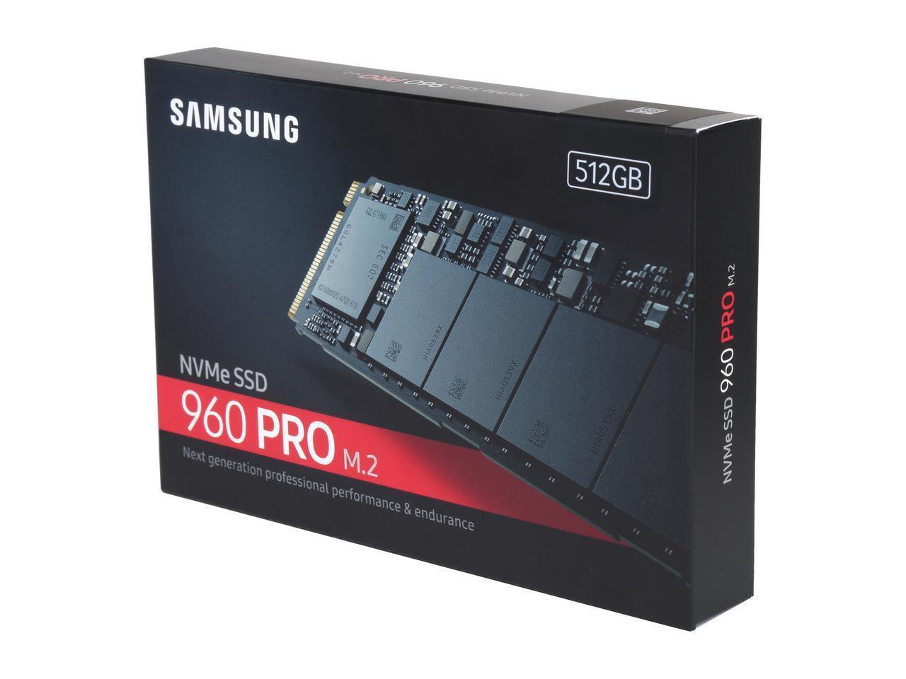 Samsung 960 Pro 512GB M.2 Internal SSD MZ-V6P512BW NVMe PCI-Express 3.0 x4 