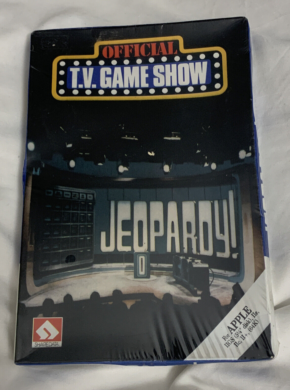 ShareData Official T.V. Game Show Jeopardy Vintage APPLE Computer Game Brand New