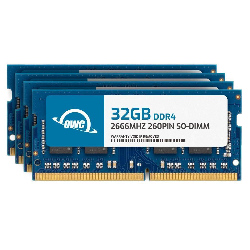OWC 128GB (4x32GB) DDR4 2666MHz 2Rx8 Non-ECC 260-pin SODIMM Memory RAM