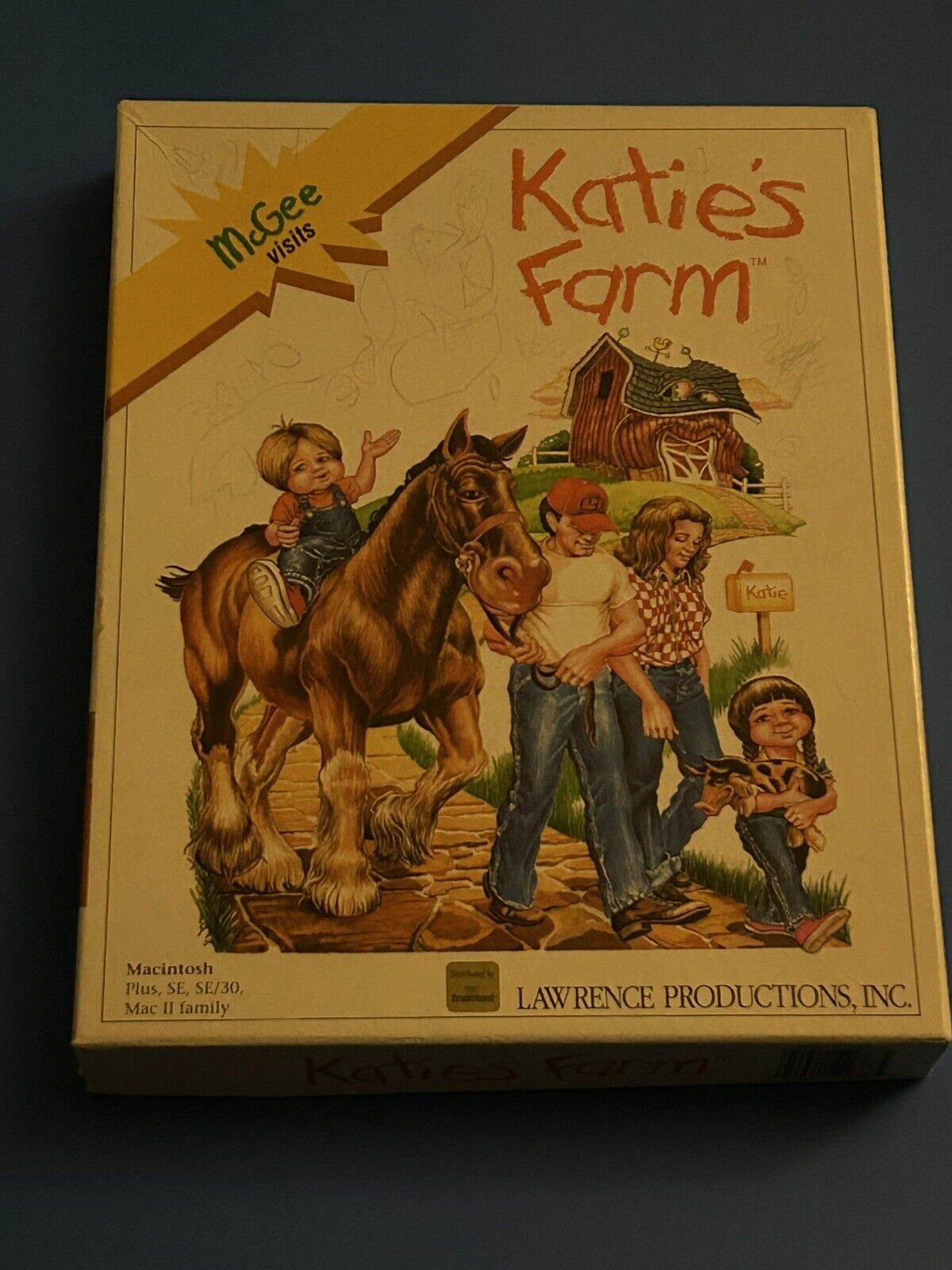 Lawrence Productions Vintage Computer Game Katies Farm IBM/Tandy Floppy Discs