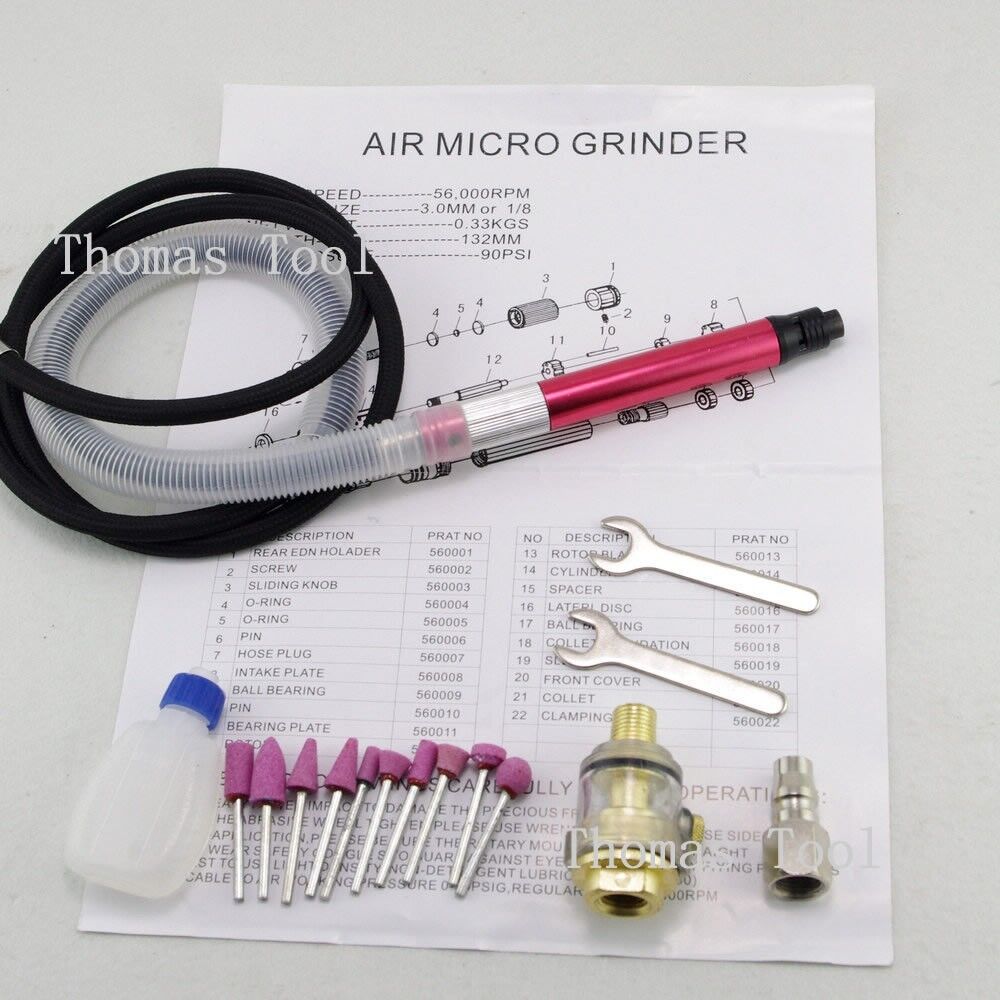 1/8\'\'  3mm Air Micro Grinder Air Micro Pencil 56000 RPM 90PSIWithout Box  x 1