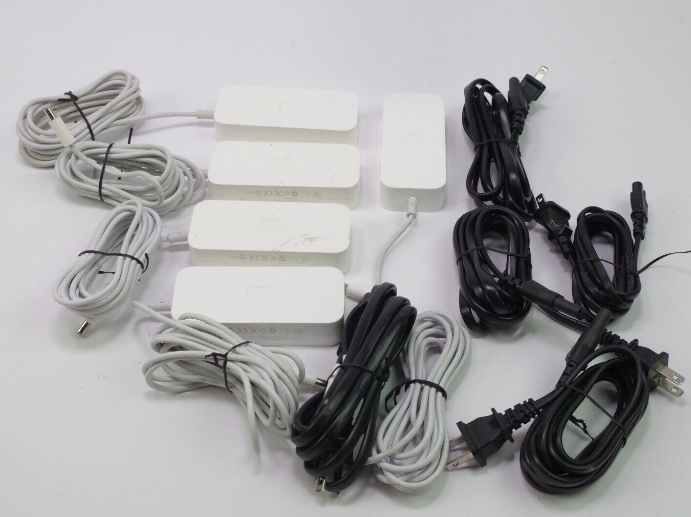 Lot of 5 Genuine Apple AC Adapter Power Supply A1202 Airport Extreme Power Cords