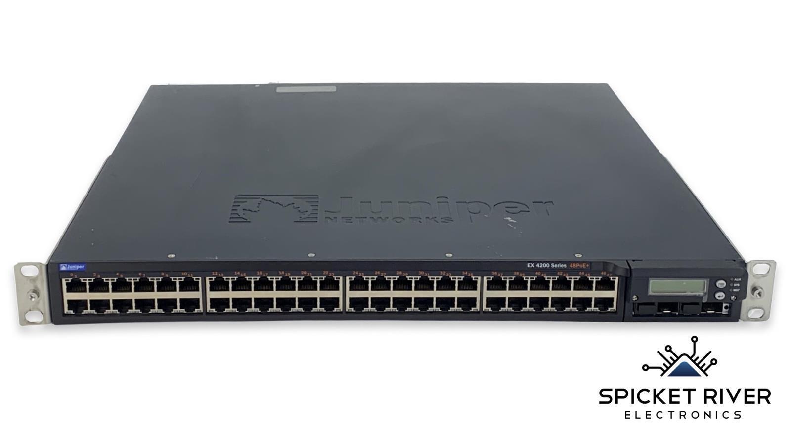 Juniper EX4200-48T-DC 48-Port Gigabit Ethernet Switch w/ 2x 190w DC PSUs