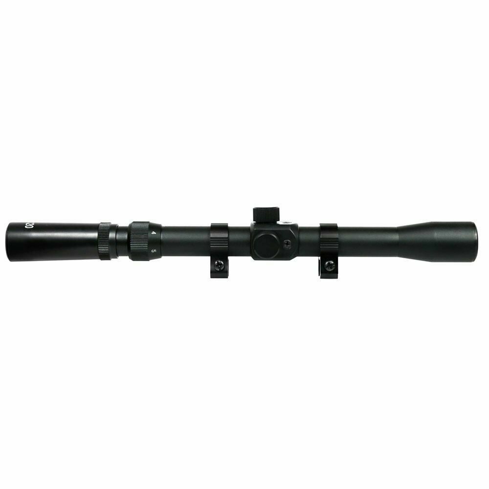 3-7x20 Scope with Ring Mounts for Hunting Rifle / Air Gun / Crossbow 