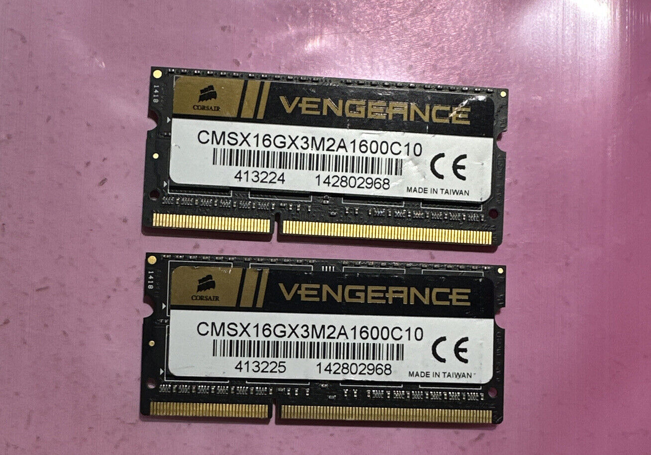 Corsair Vengeance 16GB 2X8GB DDR3 PC3-12800 iMac Memory Ram CMSX16GX3M2A1600C10